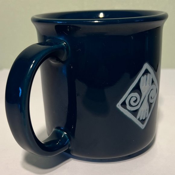 CROWN CORNING Prego Southwest Native Collection Cobalt Mug ~ Indonesia - Picture 3 of 7